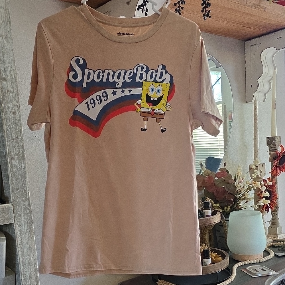 Nickelodeon SpongeBob 1999 Graphic Tee - Beige Color